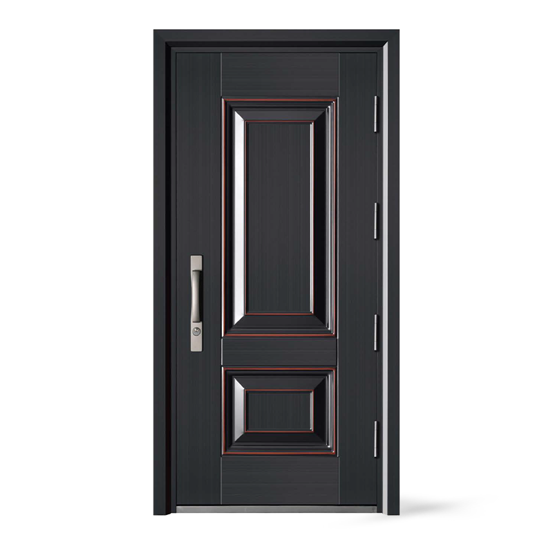 Pintu Hadapan Keluli Tahan UV Warna Kuprum Bukaan Tunggal